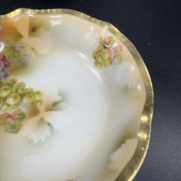 Royal Rudolstadt Prussia Porcelain Hand Painted Dish Bowl Antique 5inch Set 2 - Picture 4 of 12